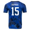 Officiële Voetbalshirt USA RAPINOE 15 Uit WK 2022 - Heren